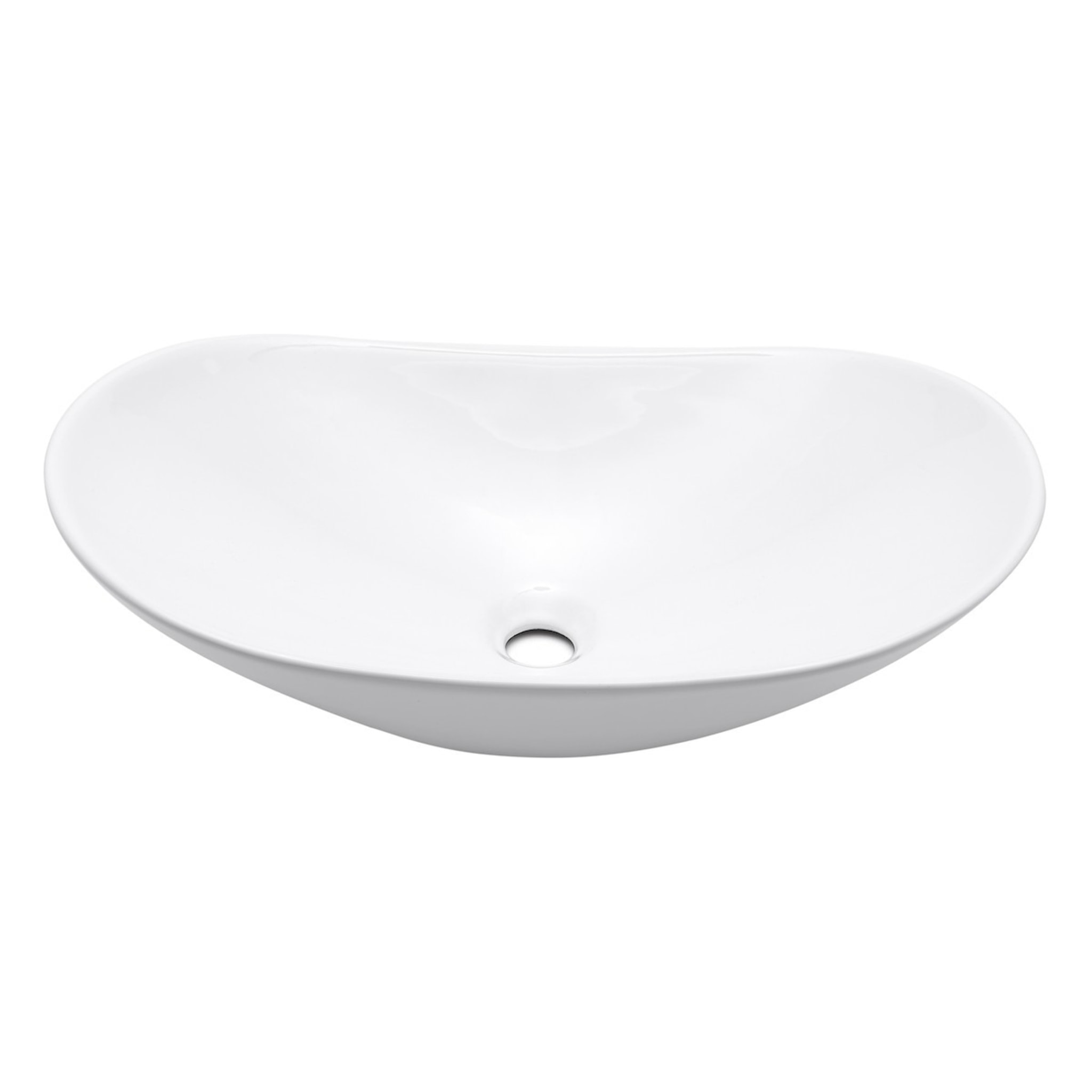 Vasque à poser Infinitio 61,5 x 36 x 15,5 cm, sans trop-plein, blanc brillant (SATINF61536)