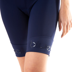 CULOTTE DE COMPRESIÓN CICLISMO PARA MUJER DE LARGO CORTO BLUEBALL EN AZUL