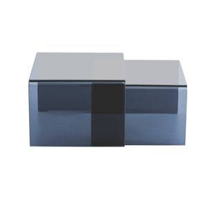 Tables gigognes rectangulaire et carrée verre trempée GLINTZ