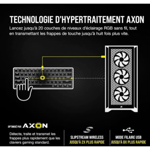 Clavier gamer sans fil CORSAIR K100 AIR Wireless
