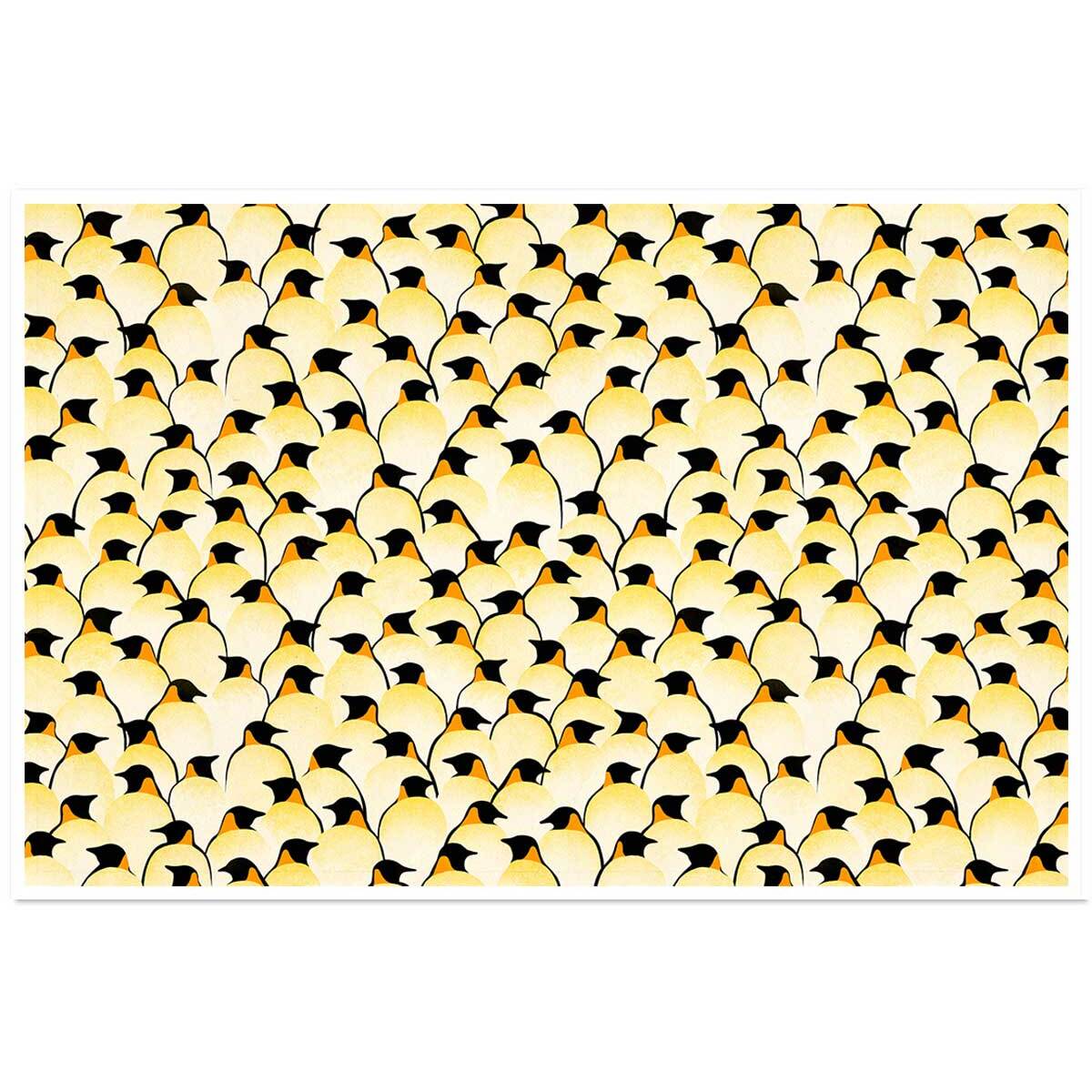 Affiche enfant pingouins  Affiche seule