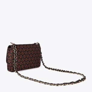 Tracolla a Patta Jacquard Monogramma