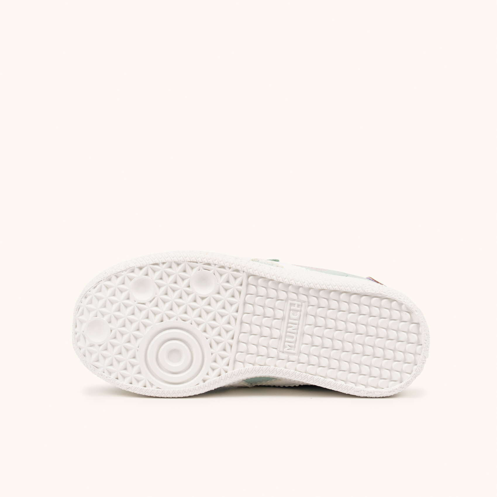 Zapatillas Infantiles Verde Agua con Velcro y Detalles Lila MUNICH MINI BARRU VCO 17