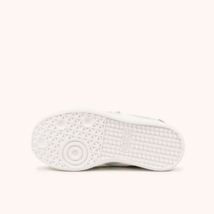 Zapatillas Infantiles Verde Agua con Velcro y Detalles Lila MUNICH MINI BARRU VCO 17