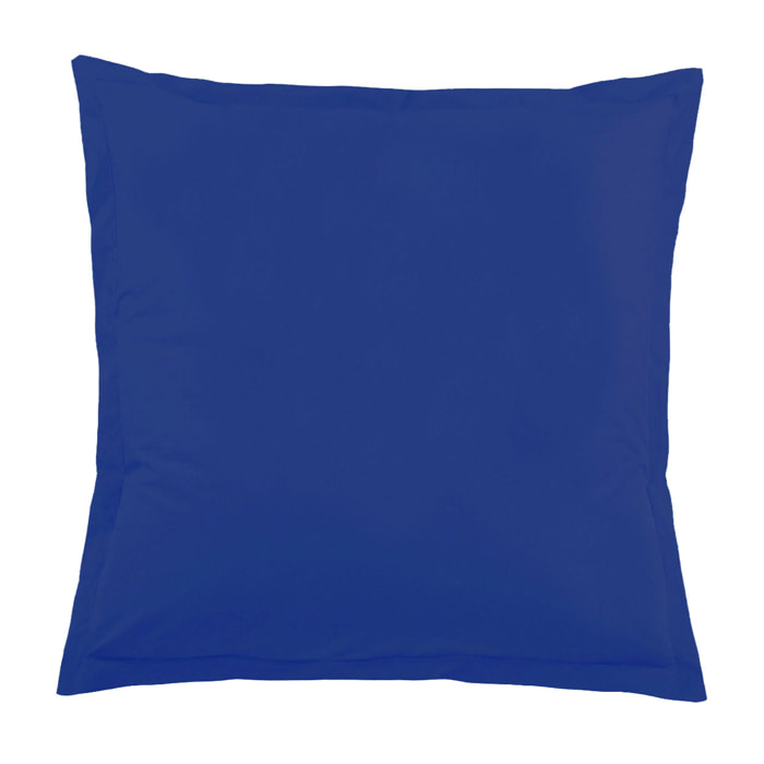 Taie d'Oreiller Unie en 100 % Coton - Bleu Encre