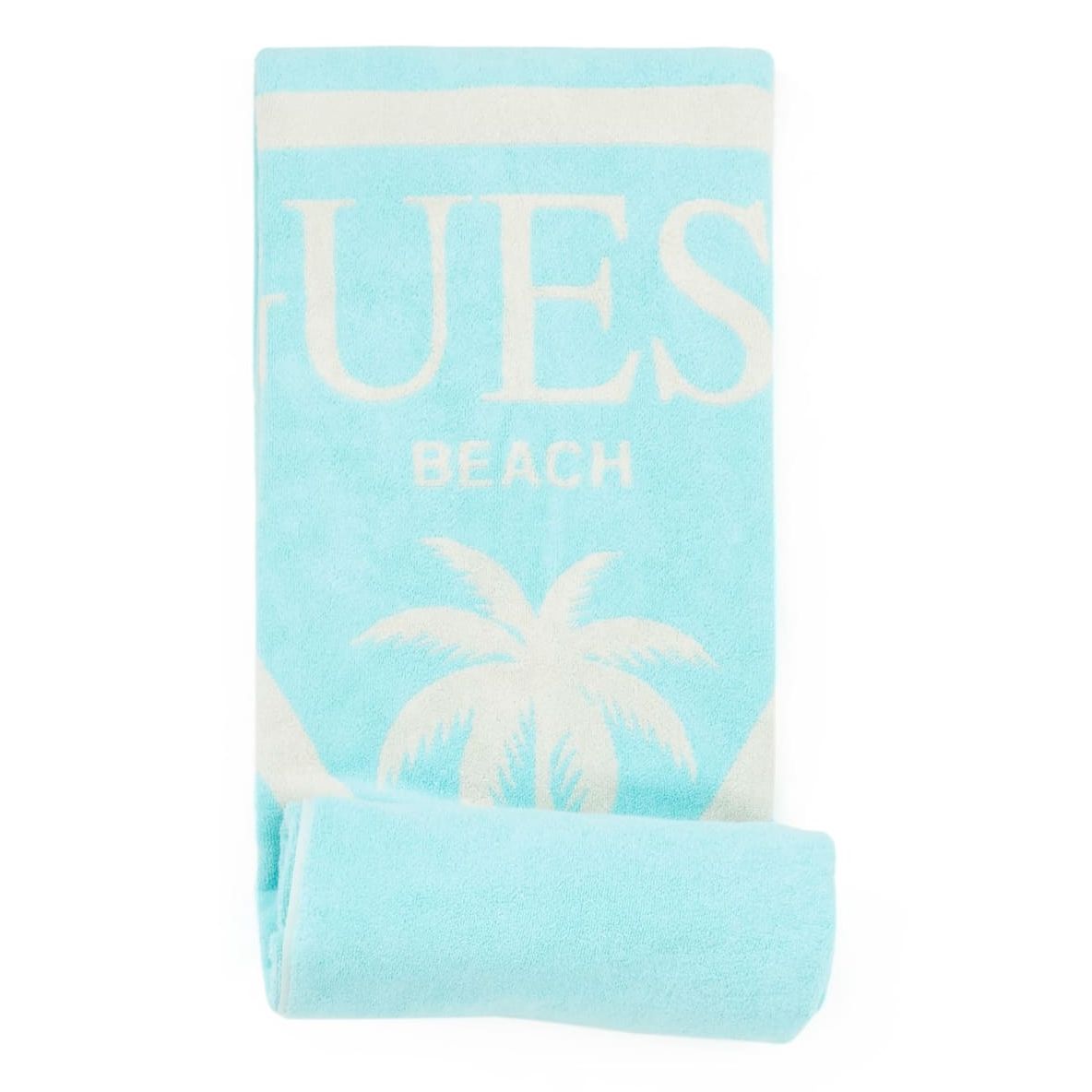 Serviette de plage - 100% coton - bleu - 180 x 100 cm