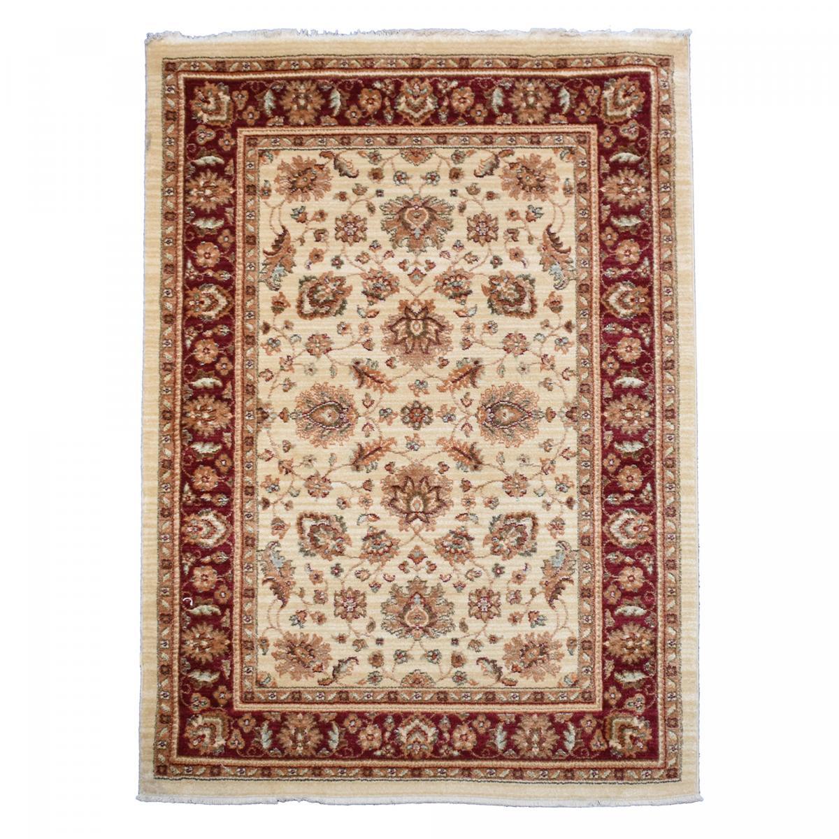 Tapis épais de 120x180 aux motif floraux traditionnels orientaux