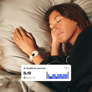 Montre santé WITHINGS Scanwatch Light Blanche