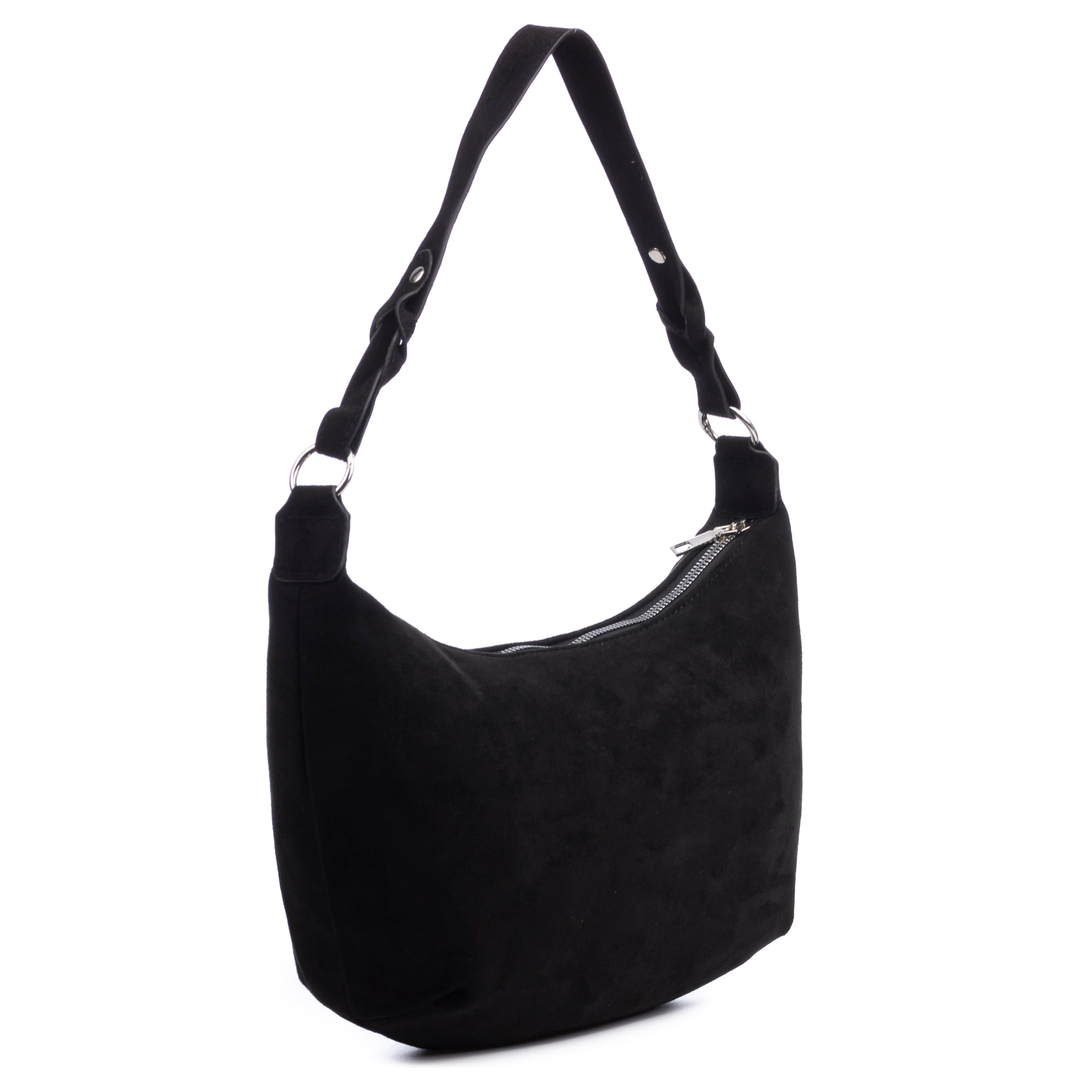 Atessa bolso bandolera de piel auténtica gamuza.