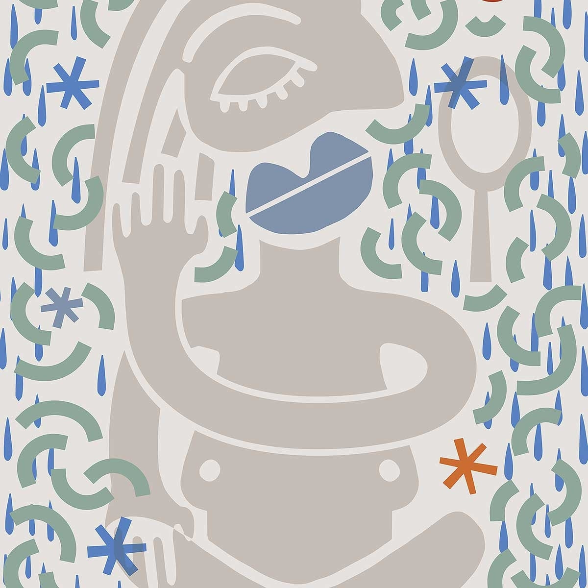 Tableau meditation féminine Tableau alu Dibond