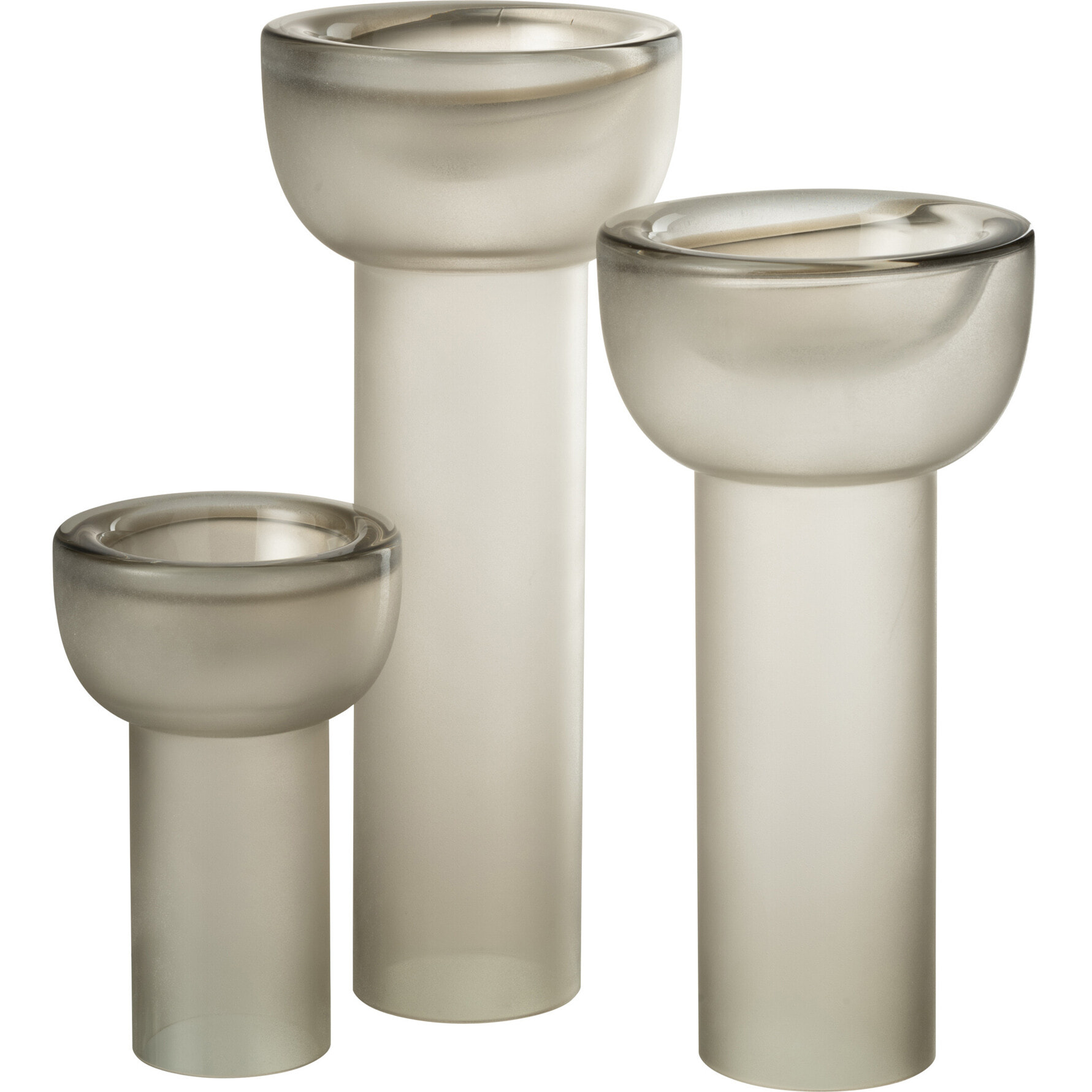 J-Line chandelier/vase Yara - verre - gris - large - 38 cm de hauteur