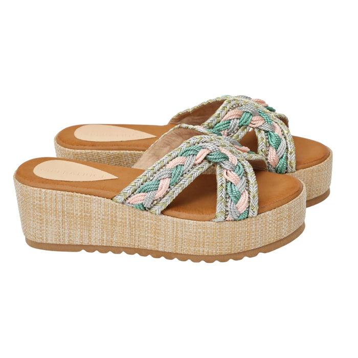 Ciabatta - tacco 6,5 cm - plateaux 4,0 cm