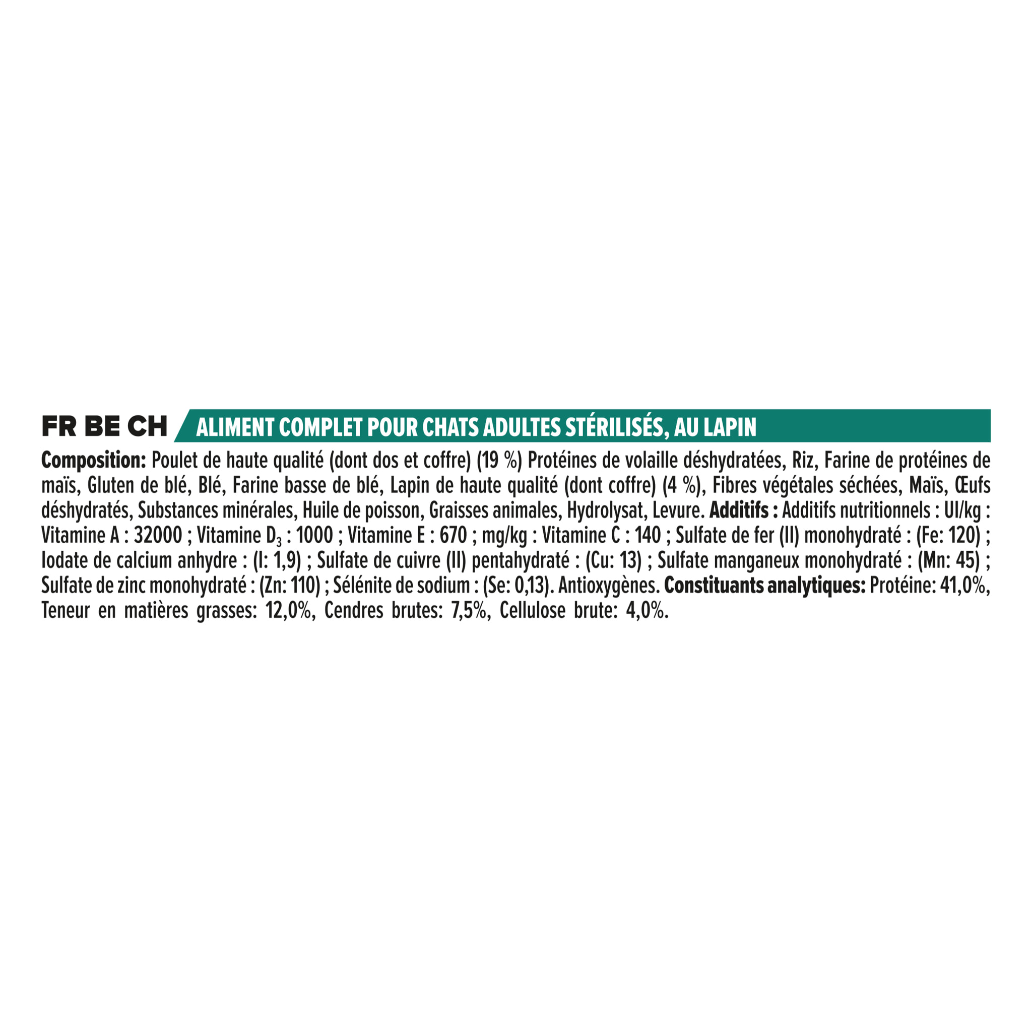 PRO PLAN Sterilised Adult RENAL PLUS Lapin 3kg