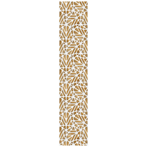 Papier peint intissé pré-encollé - DESIGN SCANDINAVE BLANC ET BOIS - 1 rouleau