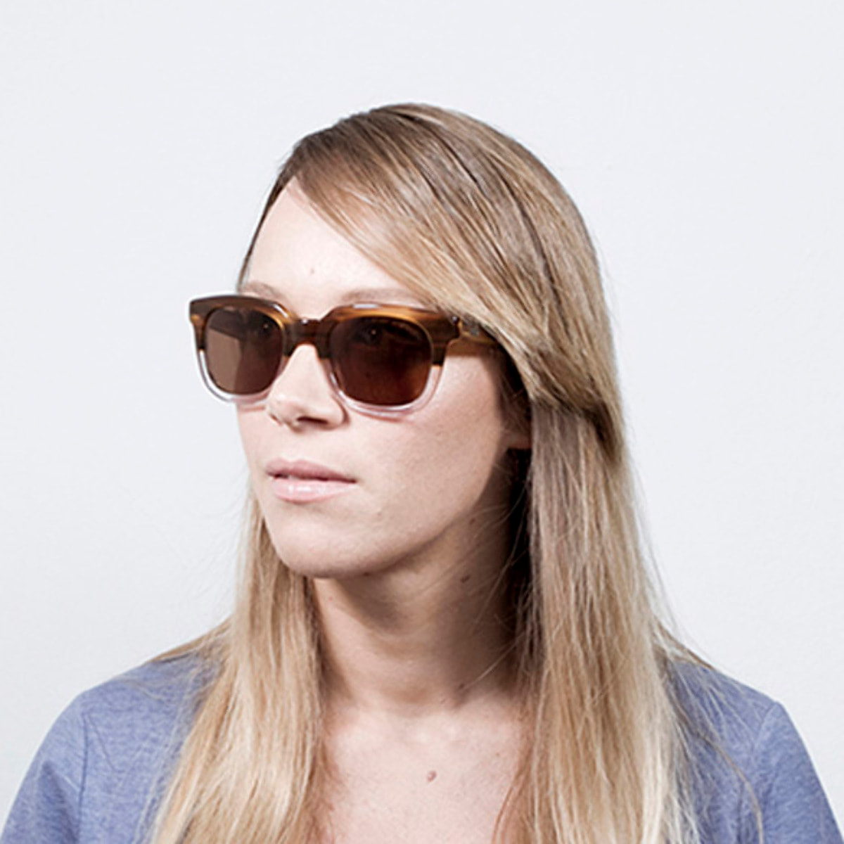 Gafas de sol PALO ALTO INSPIRATION II - Marrón claro y blanco / Marrón