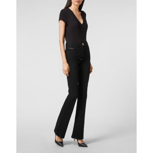 PHILIPP PLEIN Jeans dal taglio flare SKULL