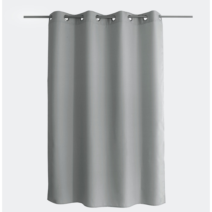 Rideau uni à oeillets - Gris clair