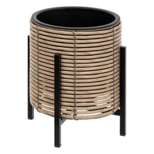 Set de 3 pots sur pied "Cam" D17/25/36cm beige