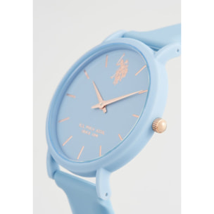 Orologio U.S. Polo Assn. In silicone azzurro