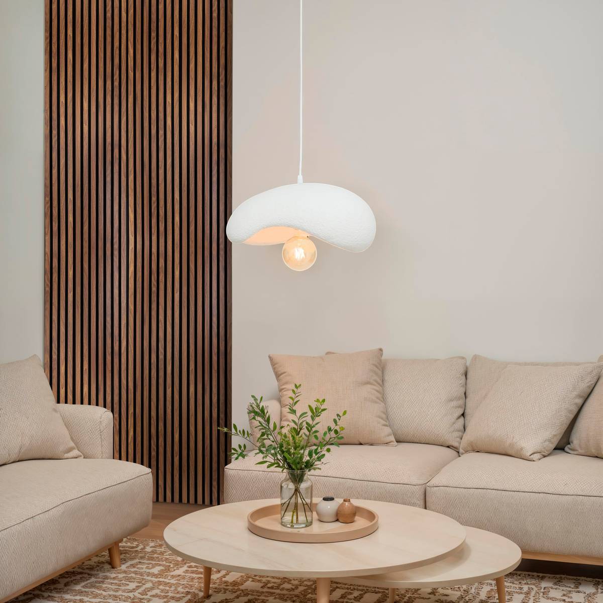 Suspension Teiva blanche