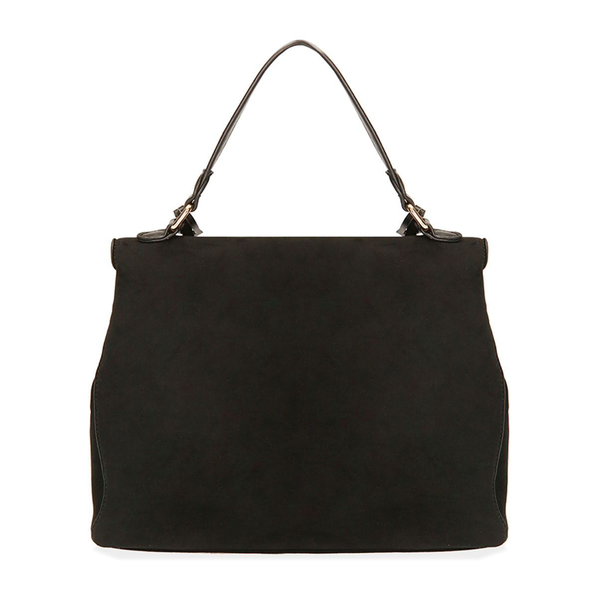 Bolso de microfibra negro