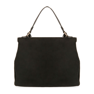 Bolso de microfibra negro