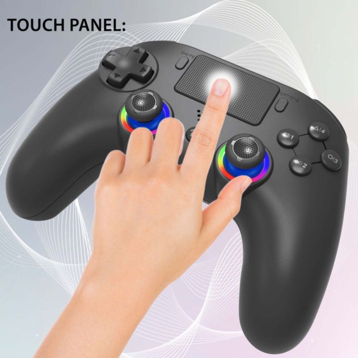 Manette SUBSONIC noire pour PS5