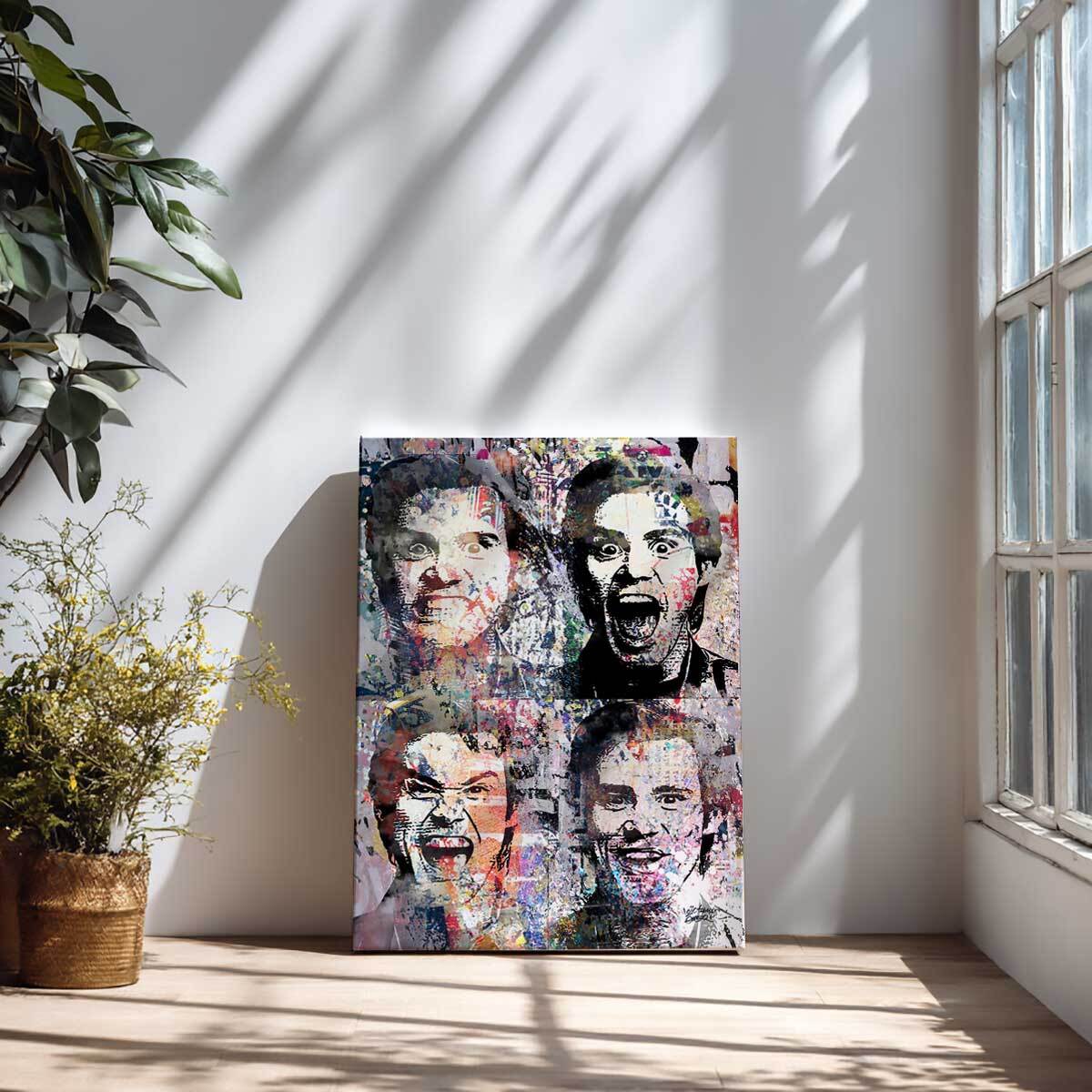 Tableau art tableau Jim carrey the mask Toile imprimée