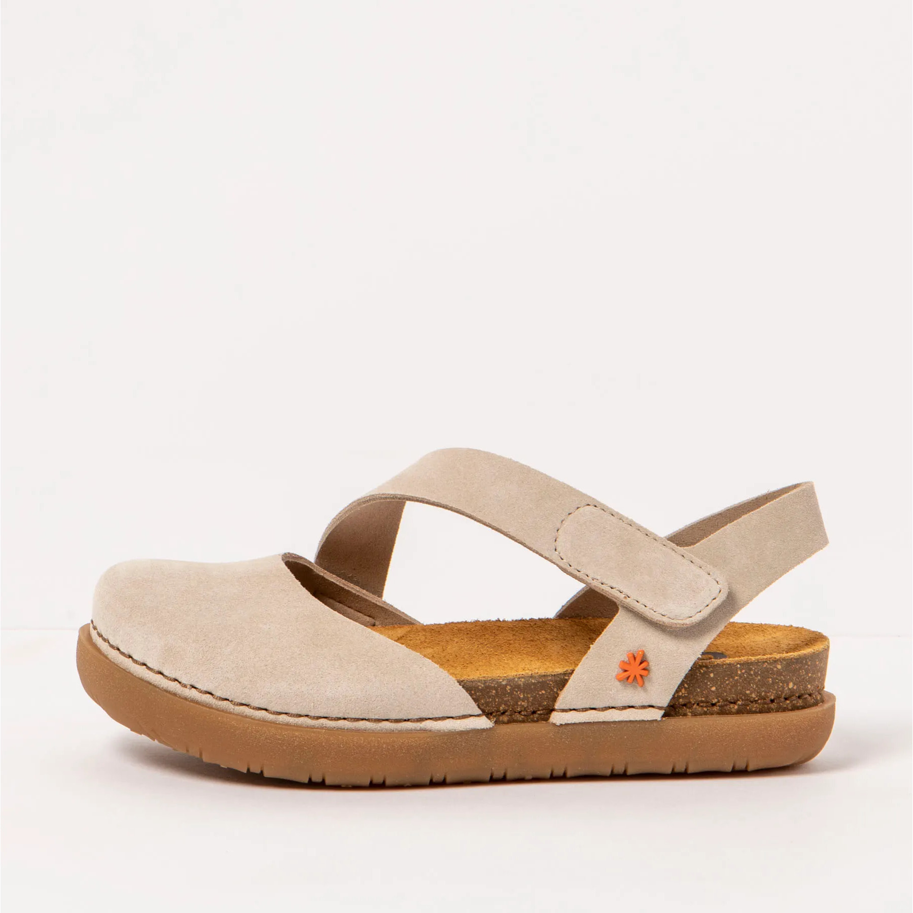 Sandalias 1712S SILK SUEDE CREAM/ RHODES color Cream