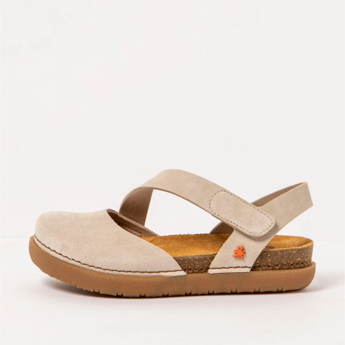 Sandalias 1712S SILK SUEDE CREAM/ RHODES color Cream