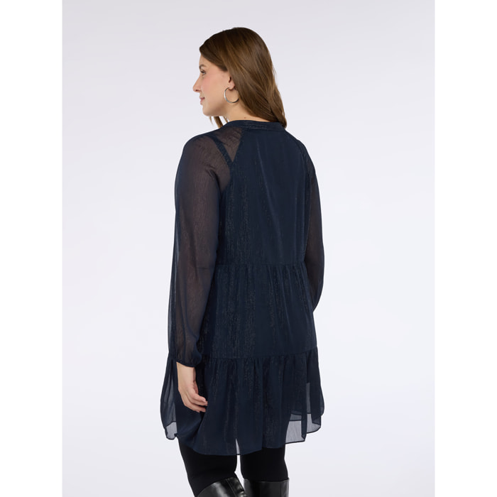 Fiorella Rubino - Vestito SMILE in lurex - Blu