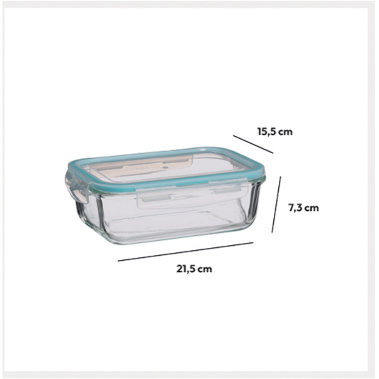 Boîte de conservation verre 118L ClipEat