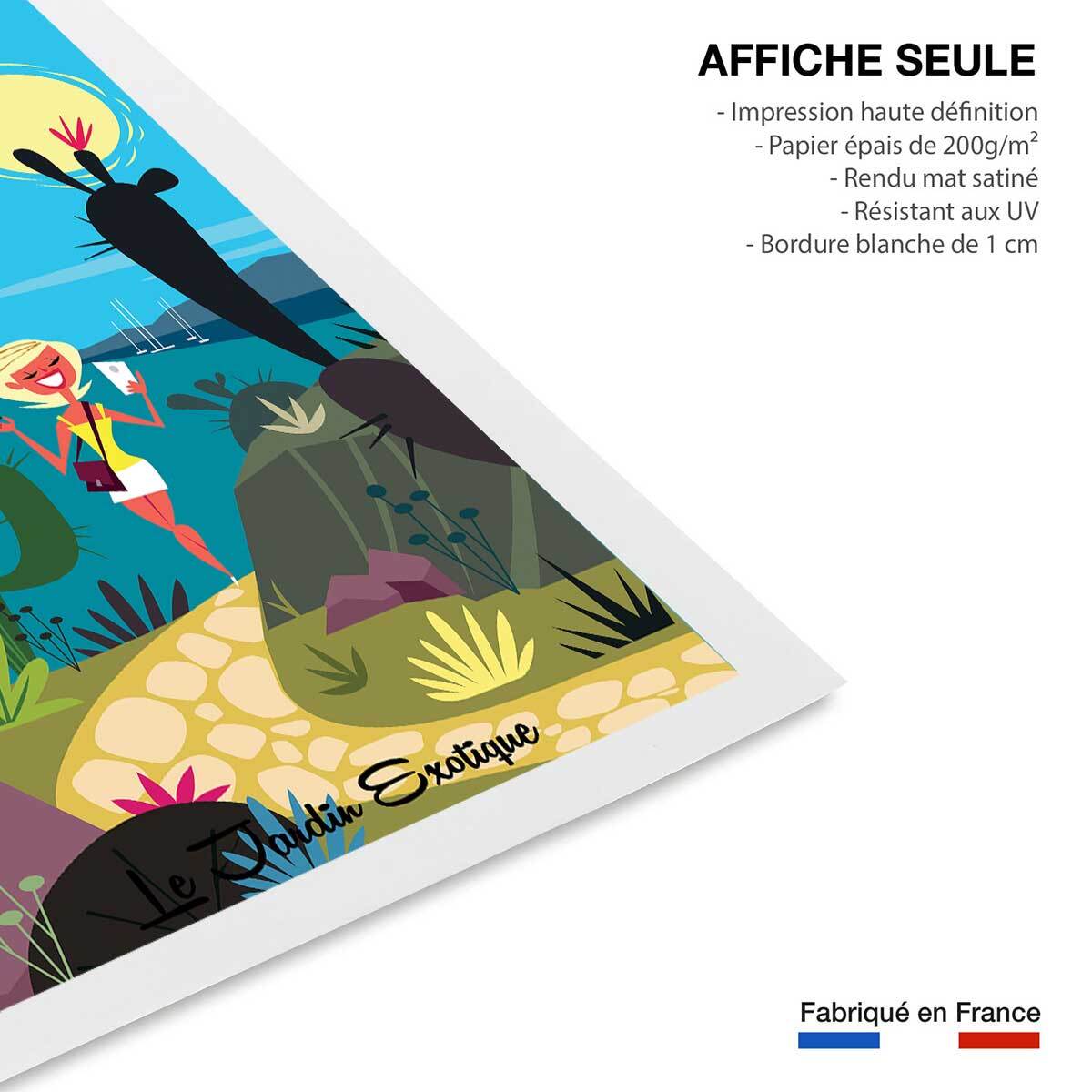 Poster de jardin exotique d' eze Affiche seule