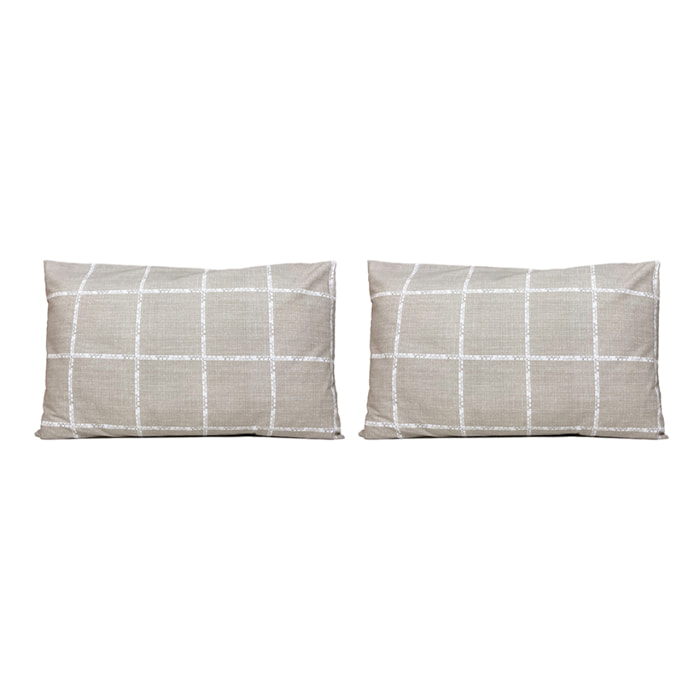 2 Fundas de almohada El Caballo 50x75 cm LEVIATAN Lino - 100% algodón -