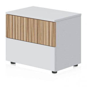 Mesita de noche Nitza Blanco Artik (Blanco Mate) - Natur