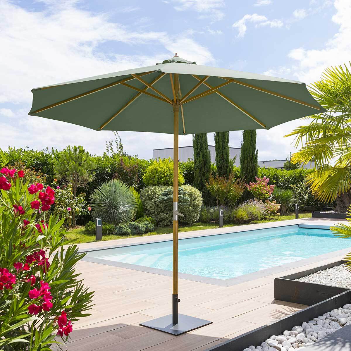 Parasol droit Tinaei Vert olive