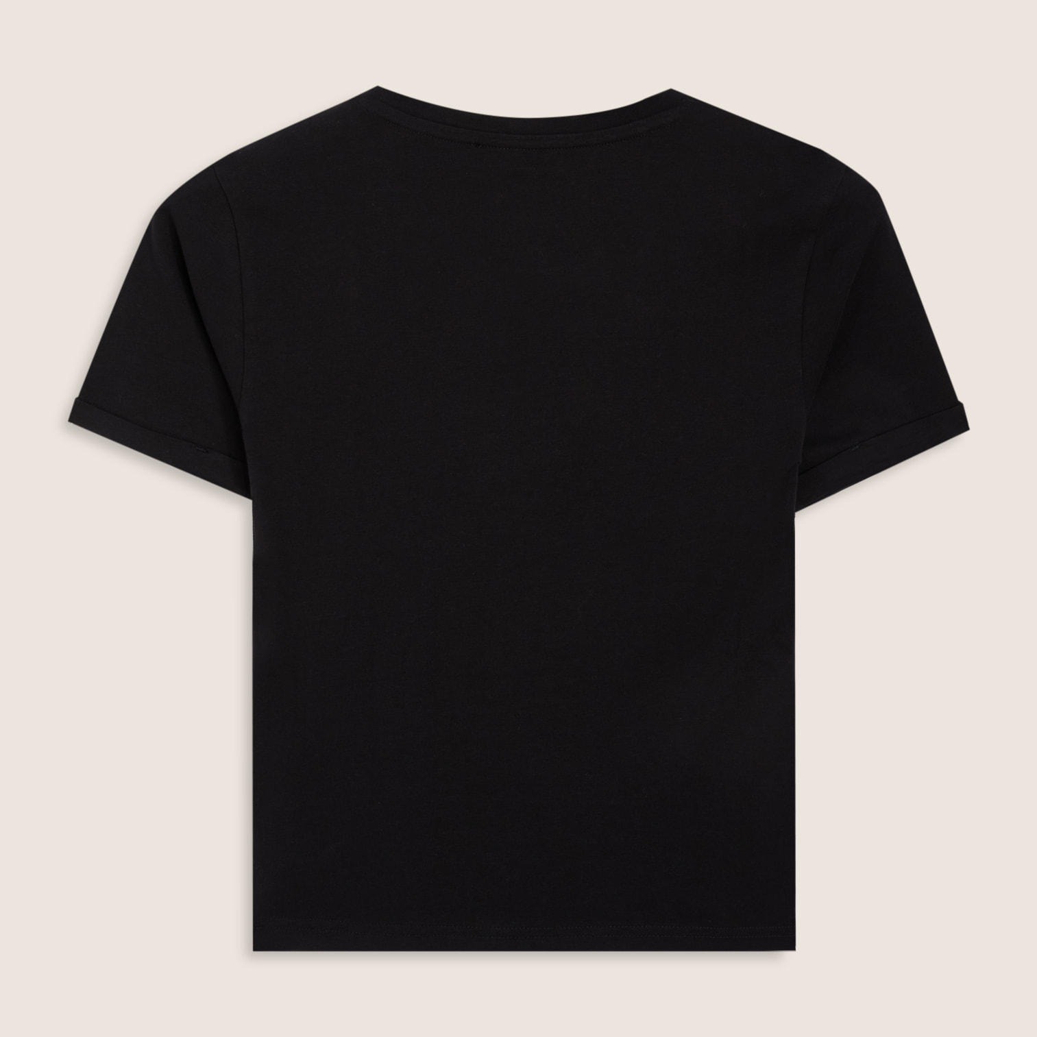 T-shirt slim donna con scritta ricamata