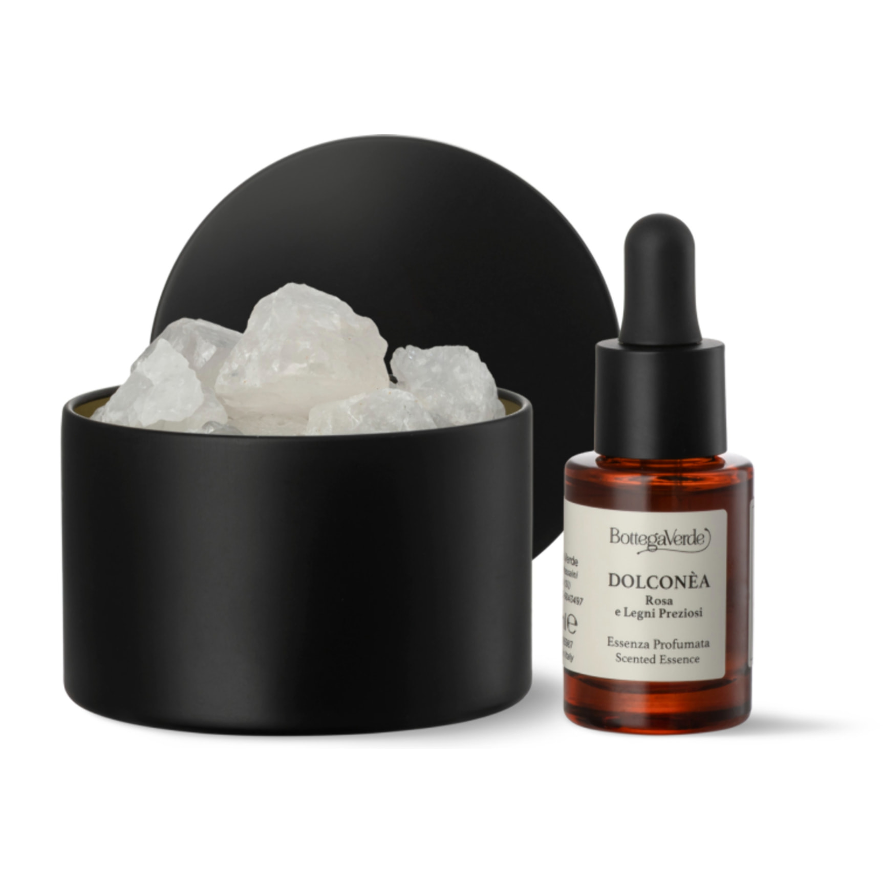 Dolconèa - ROSA E LEGNI PREZIOSI - Diffusore aromatico con cristalli di quarzo