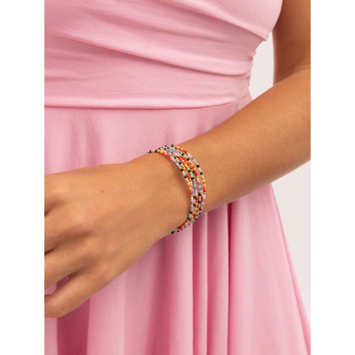 Bracciale Mawi Colors Acciao Placcato Oro