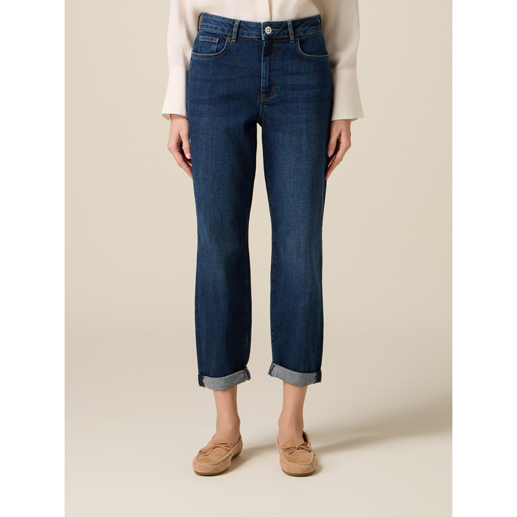 Oltre - Jeans boyfit - Blu