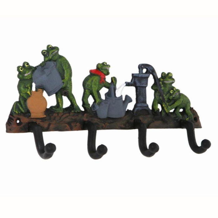 Appendino in ghisa ranocchi lavorato da 4 posti cm26x5h13