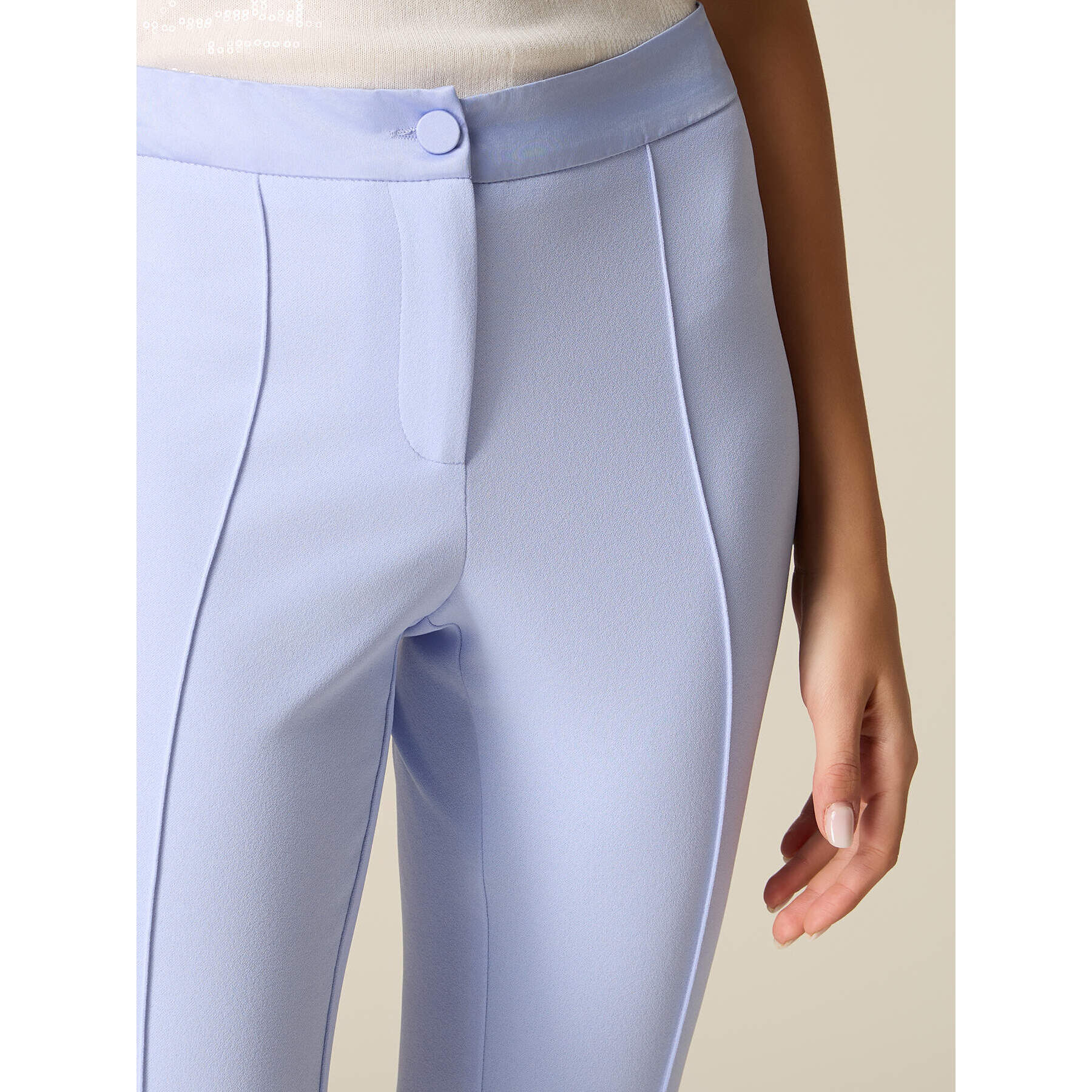 Oltre - Pantaloni flare - Azzurro