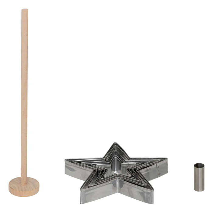 Emporte-pièces étoiles 7 pièces kit Noël
