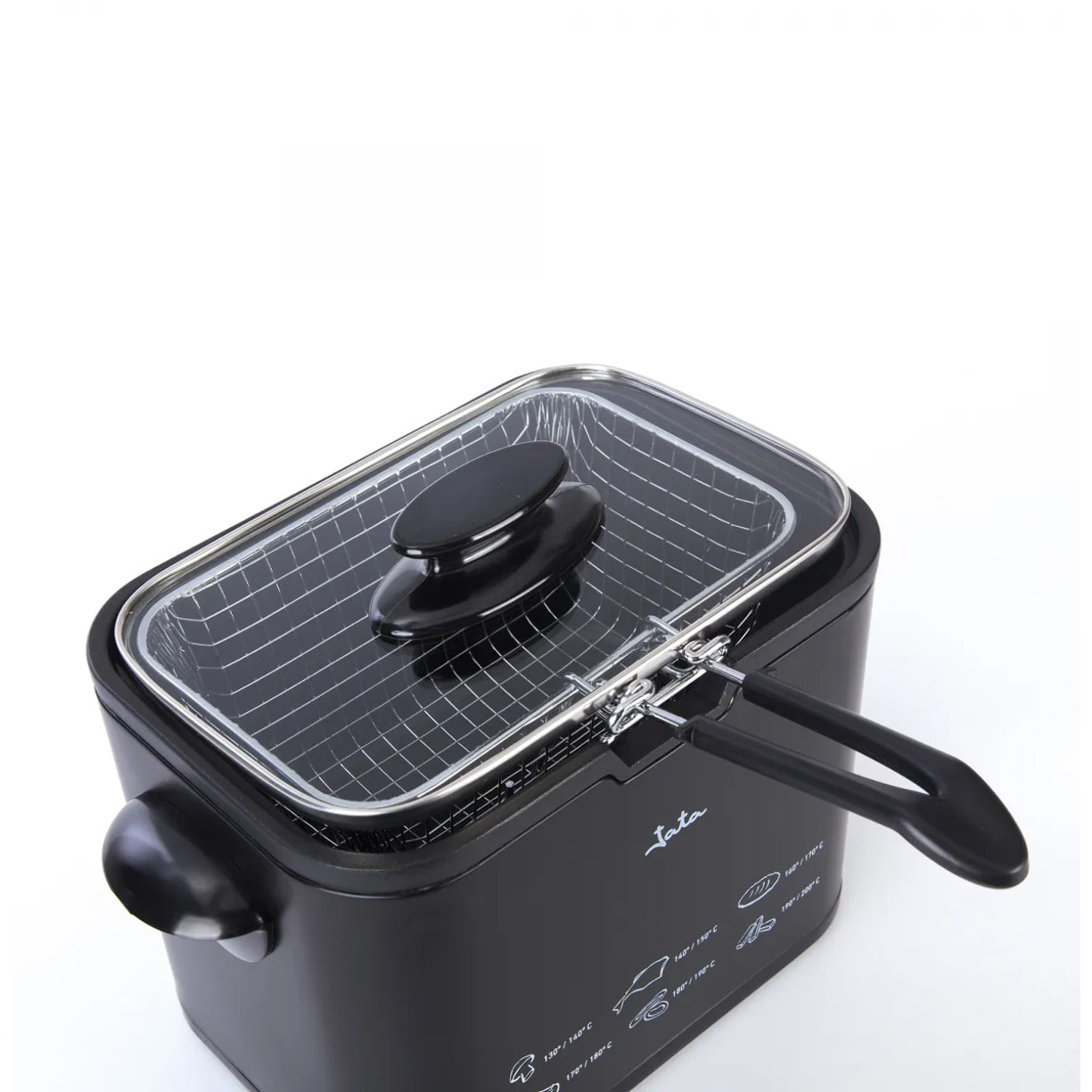 Freidora aceite JATA FR5600 de 1,3 litros. Temperatura regulable. Cuba antiadherente. Fácil limpieza