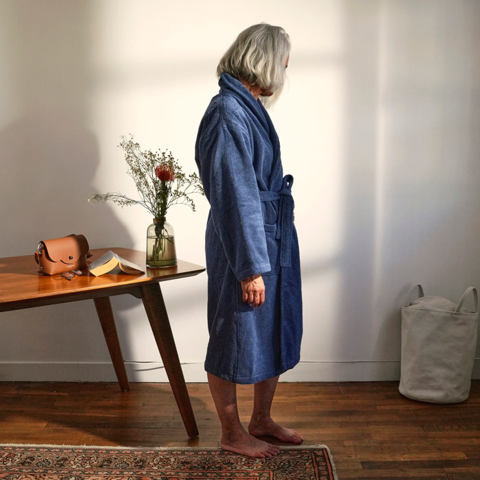 Peignoir col châle 100% Coton BIO, DOUCEUR NATURE