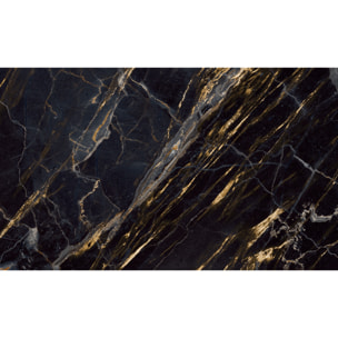 Rouleau revêtement adhésif vinyle au mètre - Sticker lavable Cuisine Meuble Armoire Porte - MARBRE FONCÉ DE BANGKOK