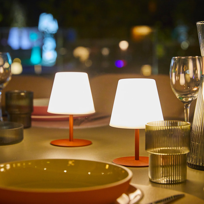 2 Lampe de table sans fil TWINS H16CM