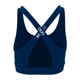 Sujetador deportivo para mujer ECOON La Carolus - Azul Marino