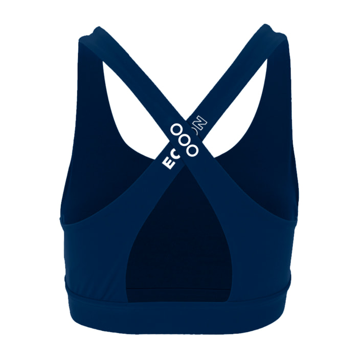Sujetador deportivo para mujer ECOON La Carolus - Azul Marino