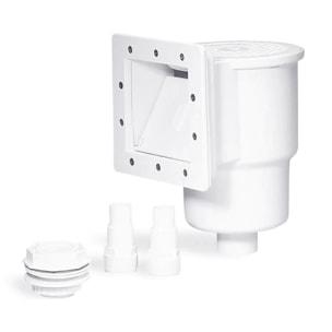 Piscine hors sol acier ronde Ø 3,05 x 1,20 m blanc / marron BAYONNE